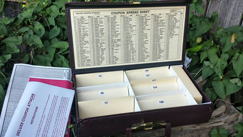 Coupon attache case from the 90/'svintage casescoupon casevintage attachecoupon holdercoupon case90/'s attachevintage luggageluggage