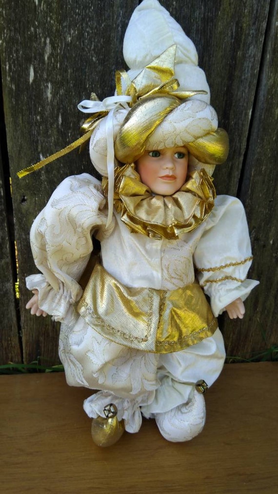 vintage jester doll