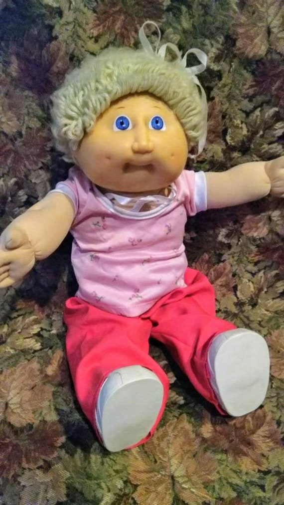 Blonde Hair Blue Eyed Cabbage Patch Doll From The Etsy