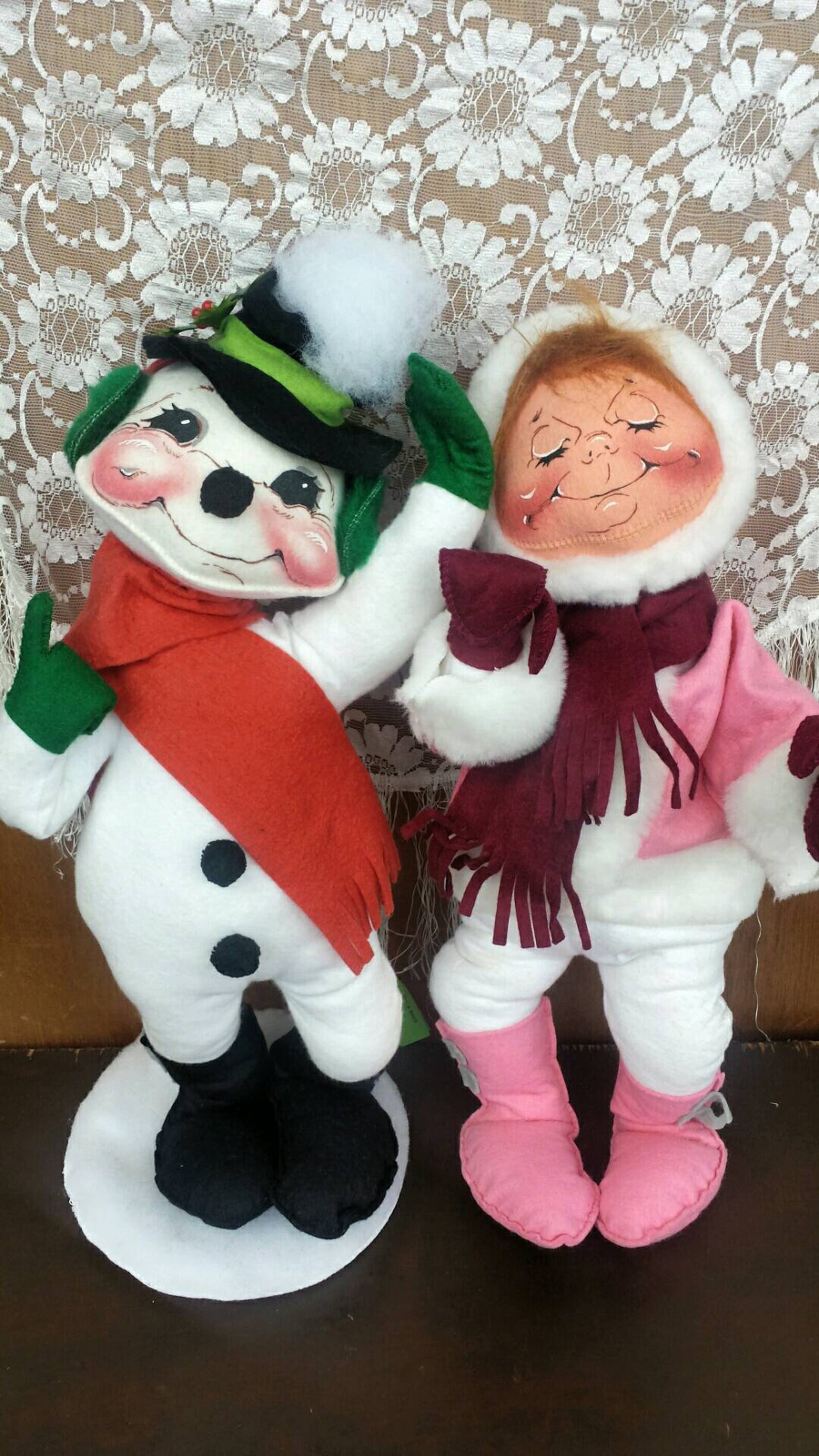 Annalee Christmas dolls set from the Etsy