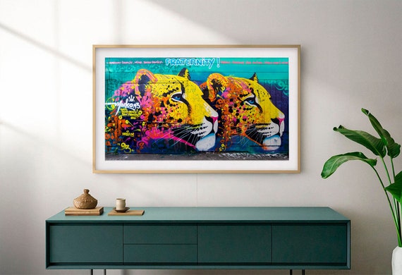 Samsung Frame Tv Art San Francisco Graffiti Art Leopards Etsy Samsung Frame Tv Art San Francisco Graffiti Art Leopards Etsy