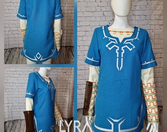 Pre order Link cosplay Sheikah slate sword shield commission legend of zelda breath of the wild costume