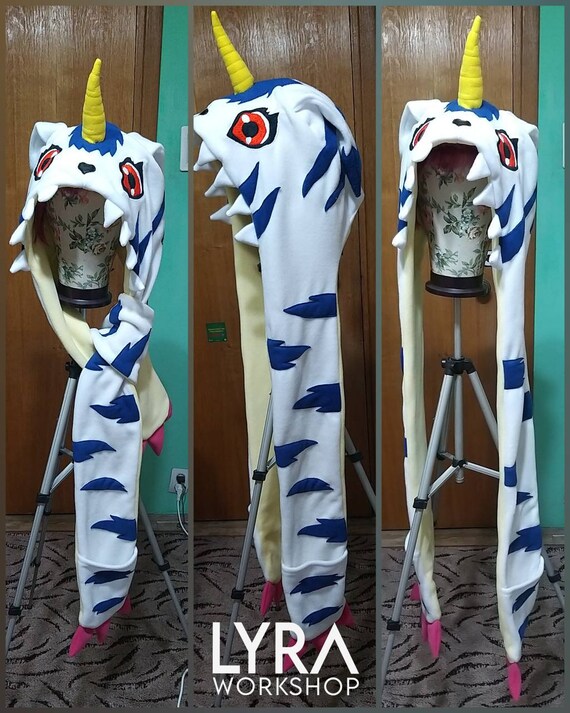 MADE TO ORDER Hood Digimon Inspired Gabumon Fleece can Be Customized Etsy Canada