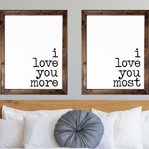 Upgrade Your 16x48 Inches 'I Love You More I Love You Most' (Style 3) Canvas To 20x60 Inches main image 1
