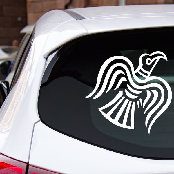 Viking Raven Vinyl Car Decal | Raven Banner Vinyl Sticker | Viking Vinyl Decal | Laptop Decal | Car Decal