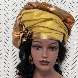 headtie,Gele hat ,Aso-Oke Fabric,gele,Headwrap,Ready-to-Wear Gele Autogele Ready Made Gele Auto Gele African Nigerian Wedding