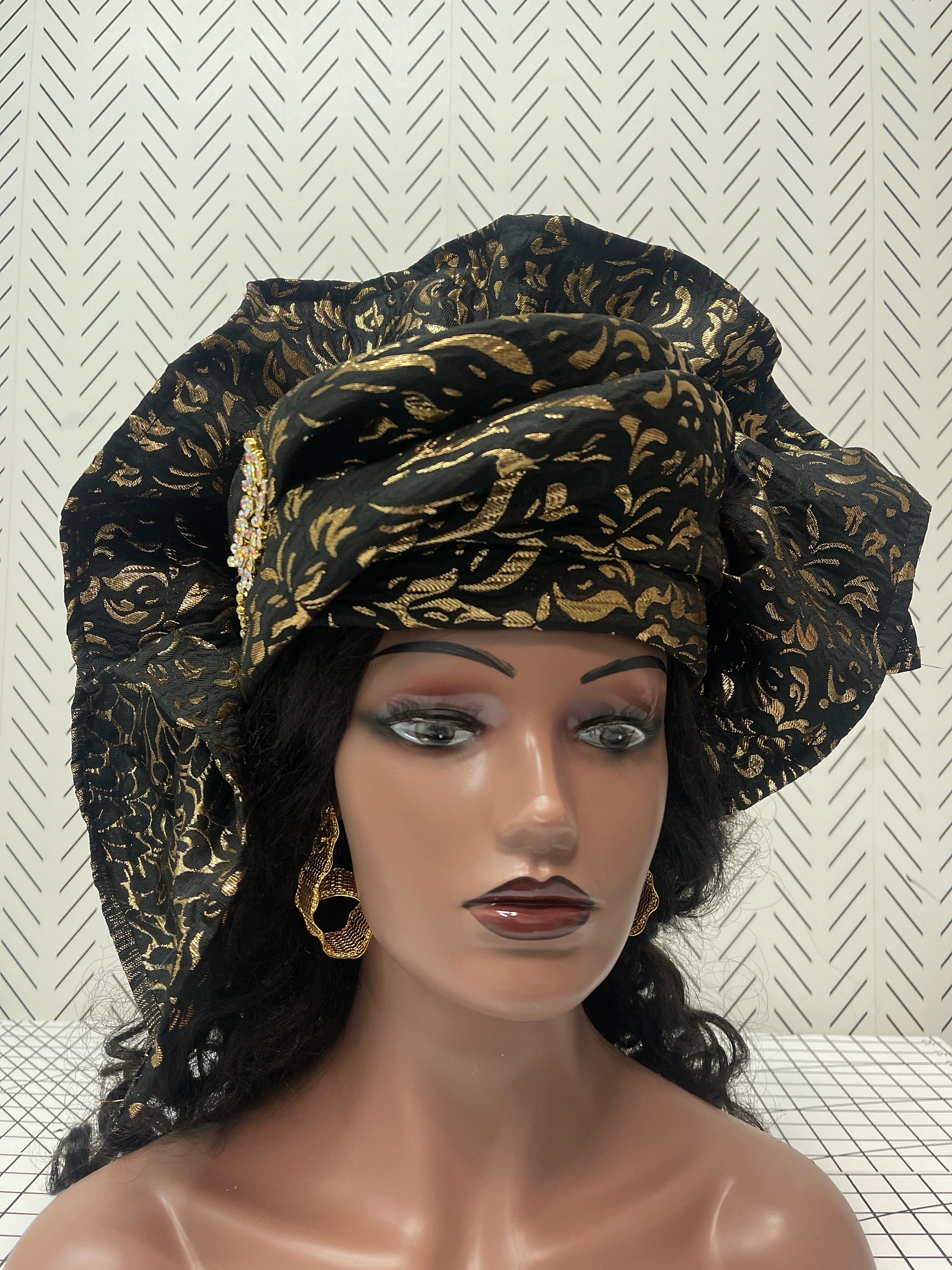 headtie,Gele hat ,Aso-Oke Fabric,gele,Headwrap,Ready-to-Wear Gele Autogele Ready Made Gele Auto Gele African Nigerian Wedding