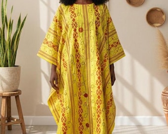 African Bazin Boubou Dress with Headtie | Traditional Handmade African Kaftan | Elegant Party or Wedding Outfit