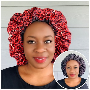 Bonnet réversible en satin floral, bonnet RÉVERSIBLE adulte, bonnets en satin, bonnet floral