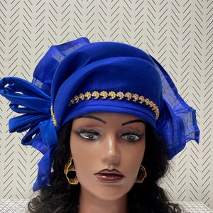 headtie,Gele hat ,Aso-Oke Fabric,gele,Headwrap,Ready-to-Wear Gele Autogele Ready Made Gele Auto Gele African Nigerian Wedding