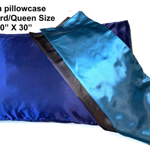 Satin Pillowcase, Standard Size (20x30 inches) Pillow Cases - Satin Pillow Cover