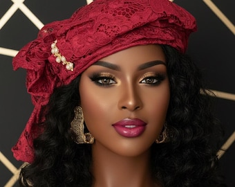 headtie,Gele hat ,Aso-Oke Fabric,gele,Headwrap,Ready-to-Wear Gele Autogele Ready Made Gele Auto Gele African Nigerian Wedding