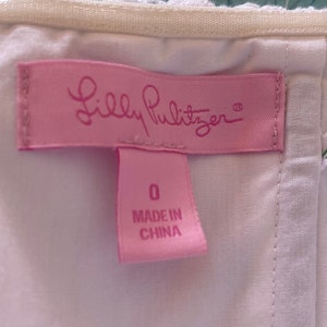 Lilly Pulitzer Bowen White Vintage Floral Lace Strapless Dress Size 0 image 6