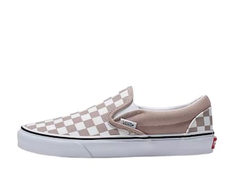 California SK8 Classic Vans Etherea + True White Checkerboard Print Slip On Sneaker Men’s 11