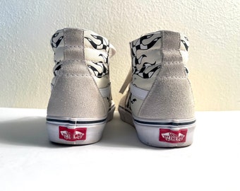 Hi top flame vans best sale