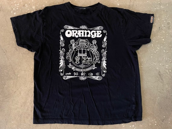 Classic Orange Amps Crest T Shirt Size XL - image 1