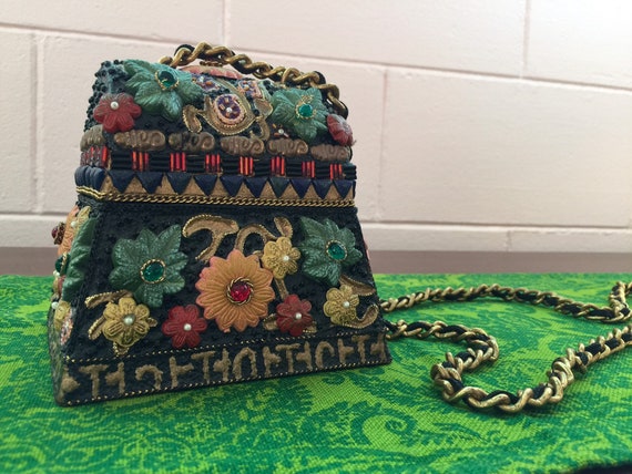Unique Vintage 1980s Evening Bag