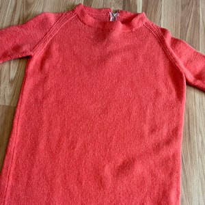 Vintage 60s Hand Knit Sweater Dress