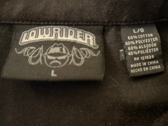 Vintage 90s Lowrider Magazine Short Sleeve Shop Shirt Size Large 