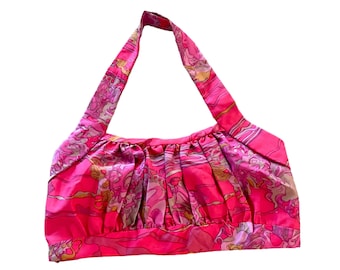 Vintage 50s Pink Polyester Halter Top