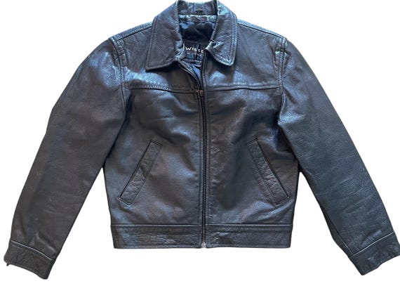 ジャケット・アウター 70~80s short real leather tracker jacket s-l1200.jpg
