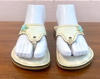 Ladies Leather Lilly Sandal From Key West Classic KINO - White Size 6