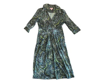 Lilly Pulitzer Cotton Lycra Long Sleeve Surplus Dress Size 2