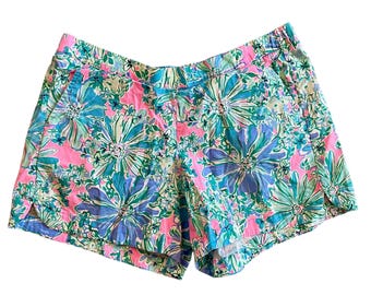 Lilly Pulitzer Ocean View Pull On Short Short Size Medium