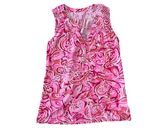 Lilly Pulitzer Essie Printed Top Size XXS