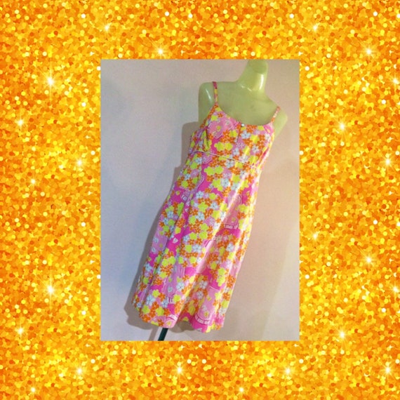 Vintage 1980s Lilly Pulitzer White Label Sun Dress