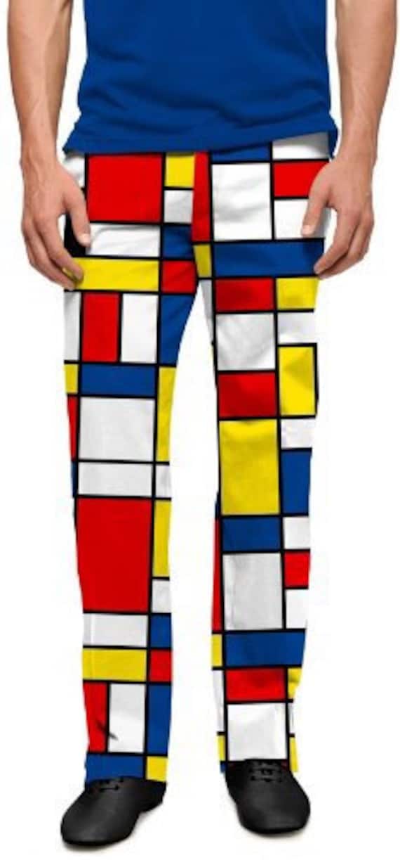 Mod Modrian Composition C Pants by Loudmouth Golf