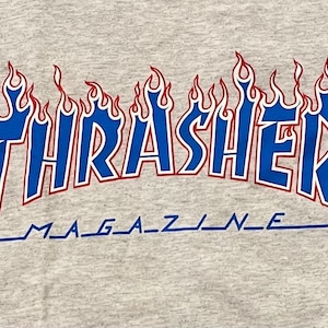 Thrasher Flame Logo T-Shirt White – Slam City Skates