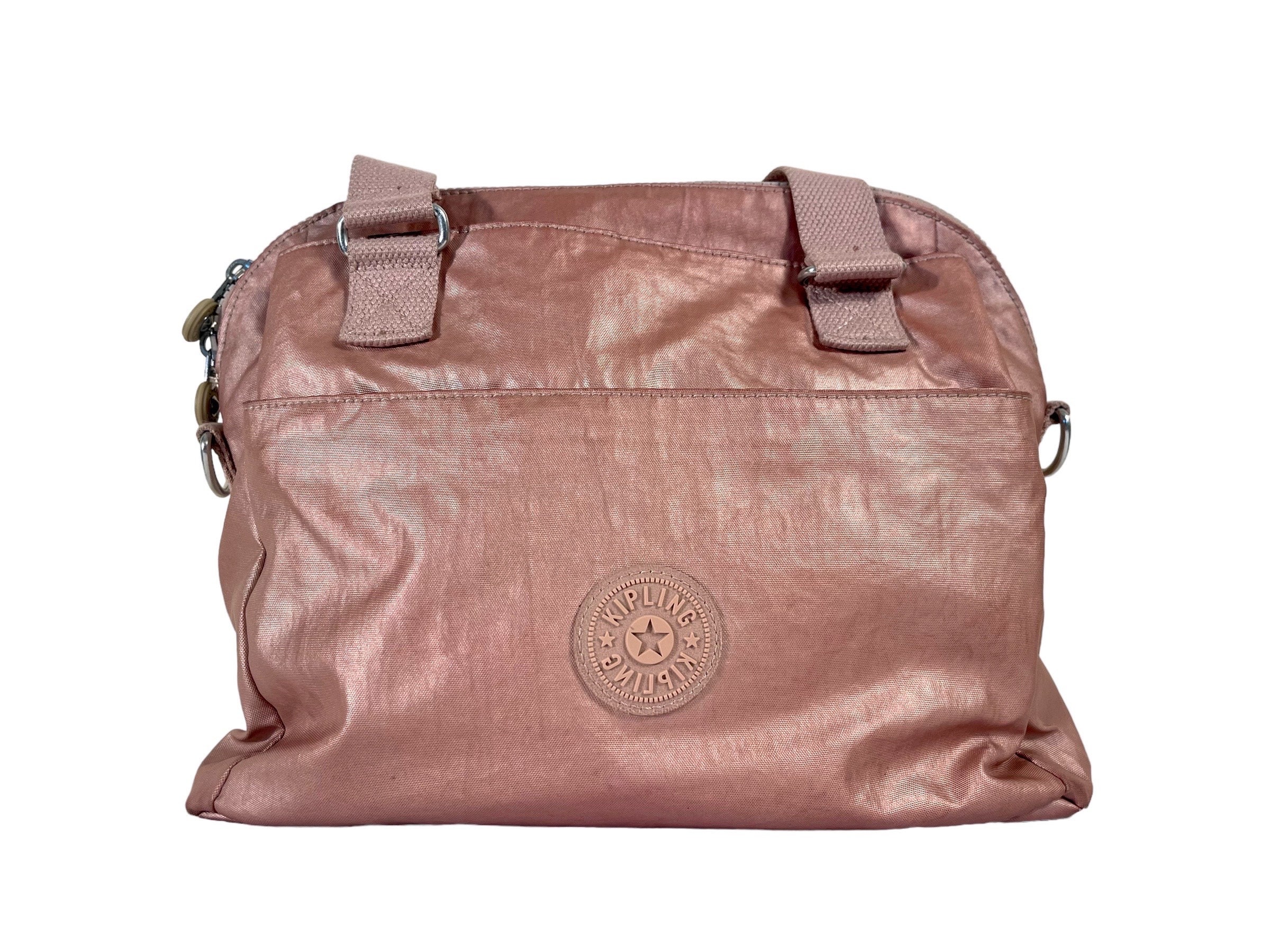 Kipling Metallic Rose Gold Handbag - Etsy