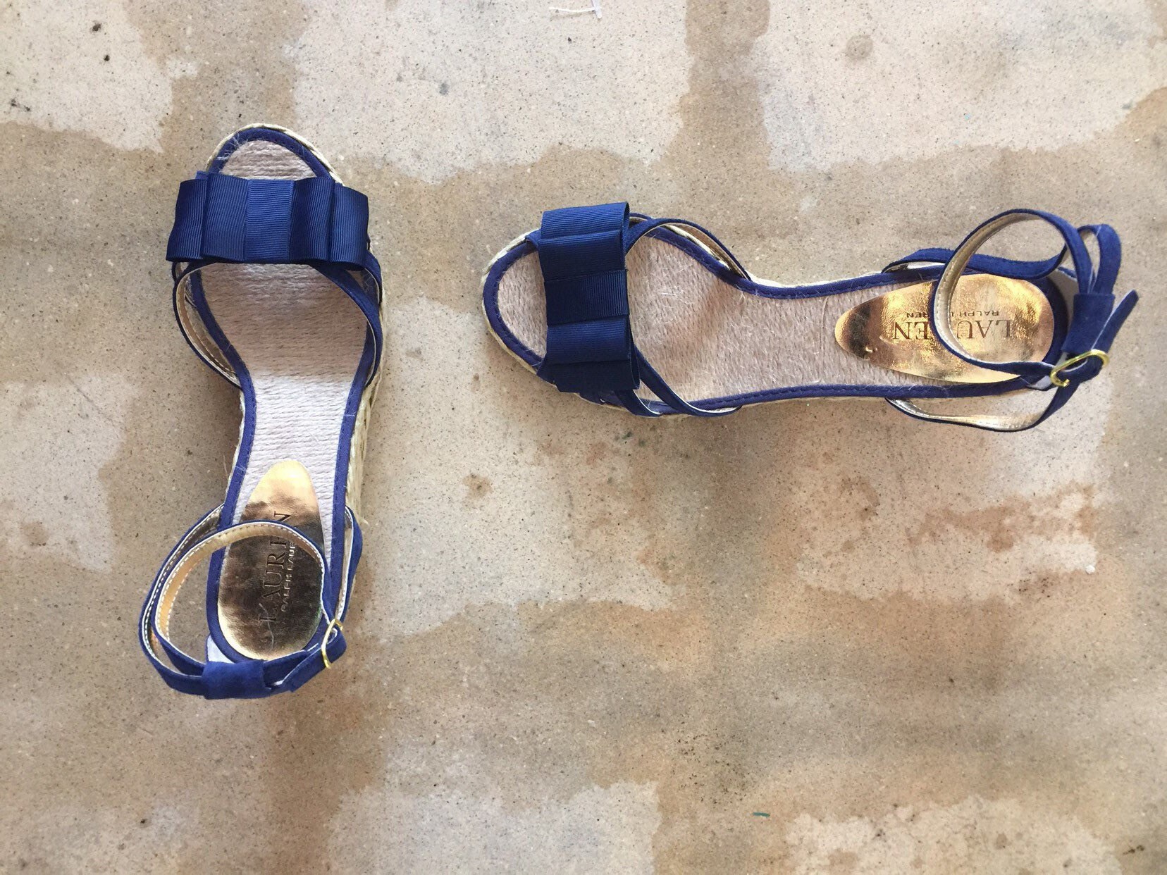 Ralph lauren navy sandals sales
