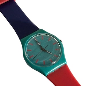 Vintage Swatch SHUNBUKIN GG215 Silicone Strap  34mm  Swatch Watch
