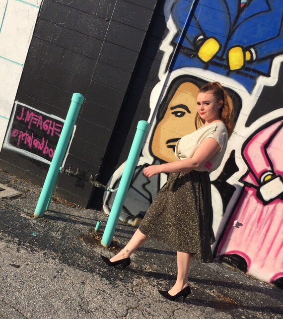 1960s Lurex Sleeveless Dress