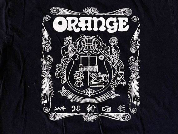 Classic Orange Amps Crest T Shirt Size XL - image 2