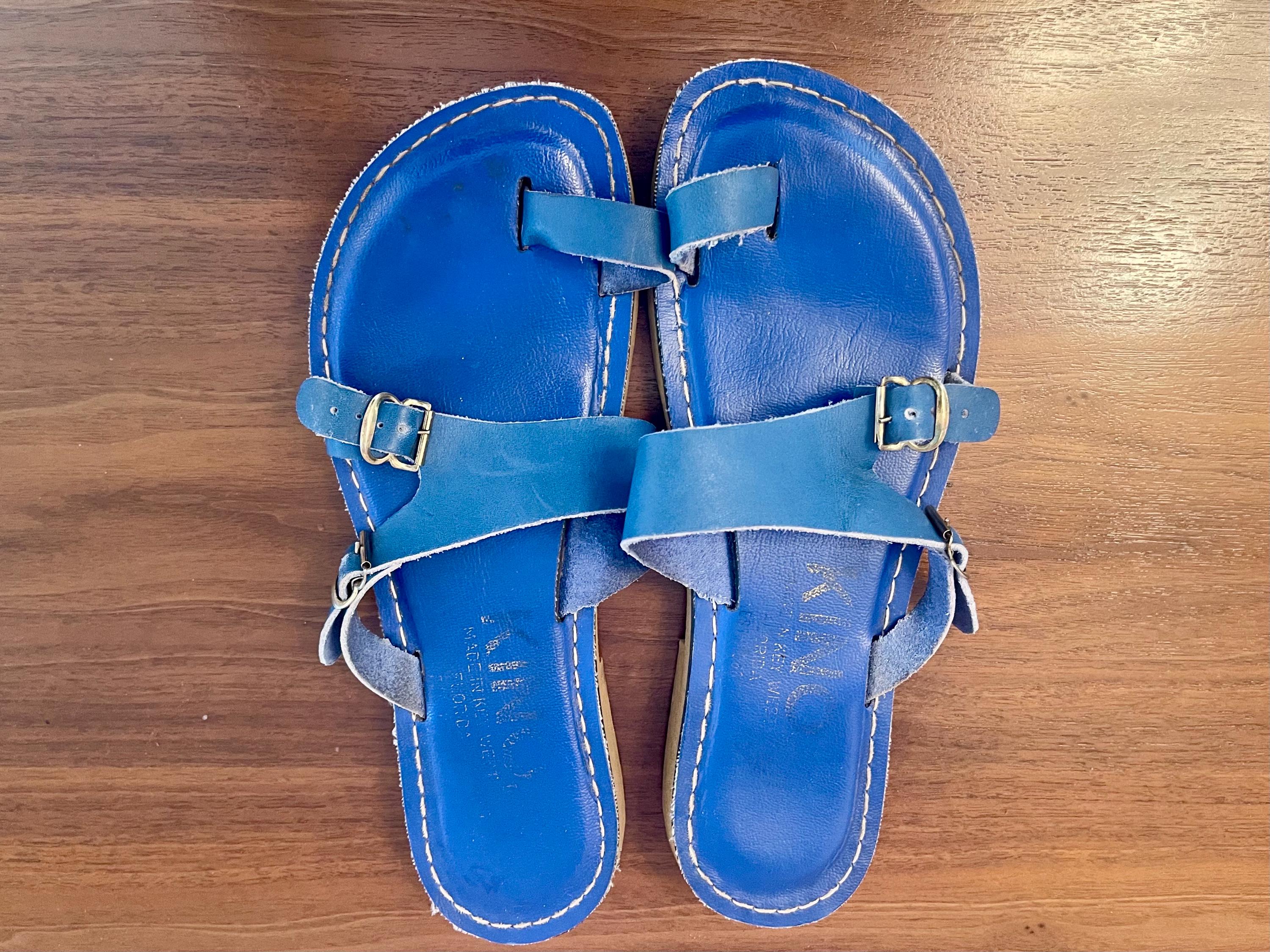 KINO Men’s HandMade Genuine‎ Leather Sandals SZ 12 Great Condition KINO Key West Natural Leather Classic Sandal Shoes Dark  main image 2