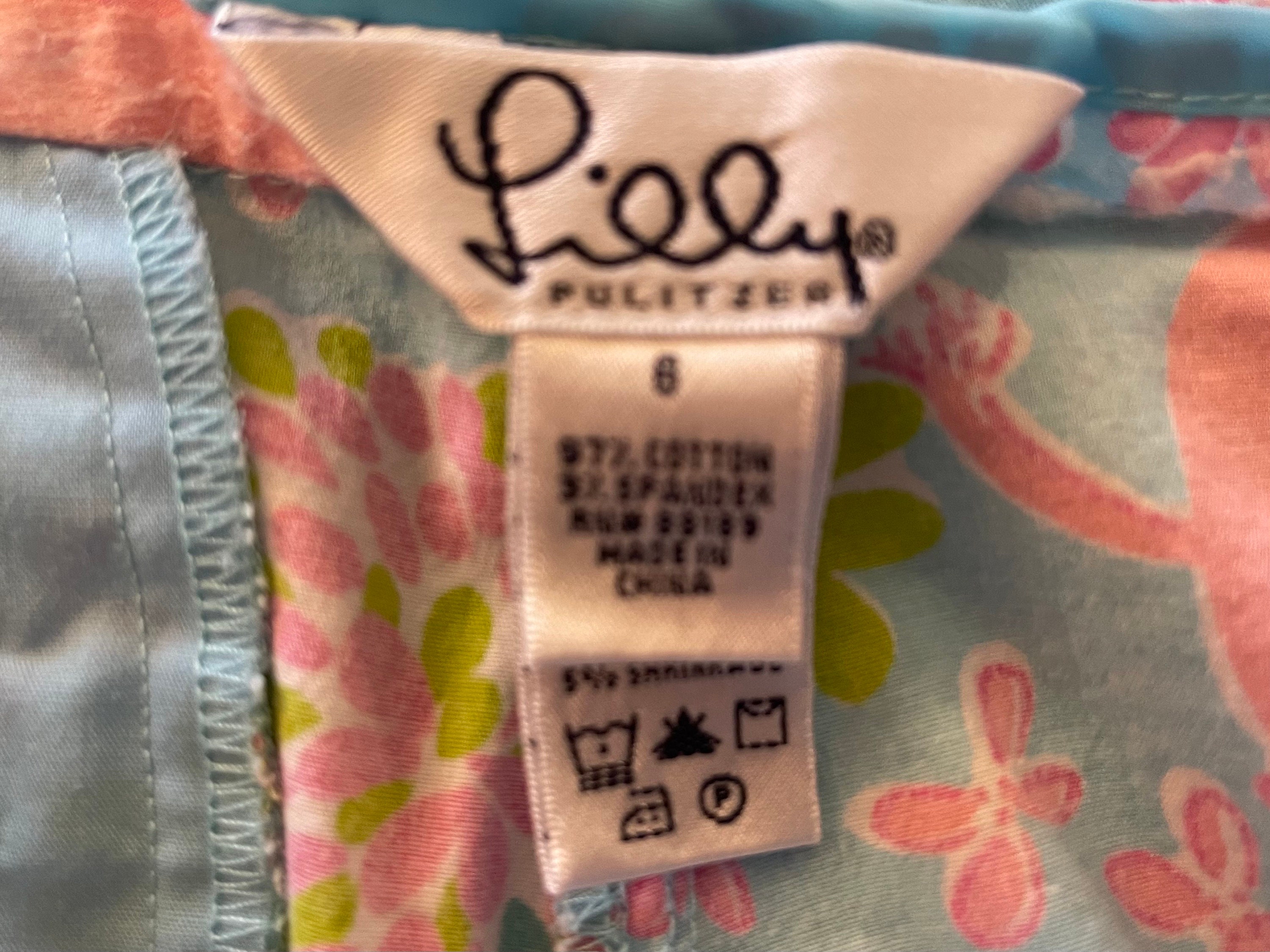 Vintage 00s Lilly Pulitzer Elephant Print Pants Size 8 - Etsy display picture 1