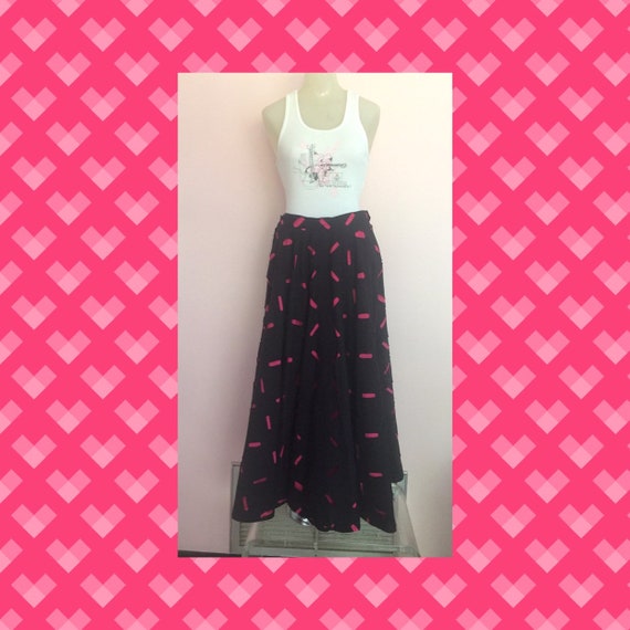 Vintage 1980s Does 1950s Circle Skirt