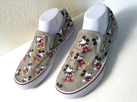 VANS X Disney Mickey Mouse Print Slip on Sneaker Mens 8 - Etsy