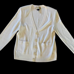 Beige Acrylic Cardigan from St John Knits