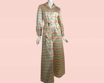 Vintage 1960’s Taffeta + Lurex Palazzo Pant Gown