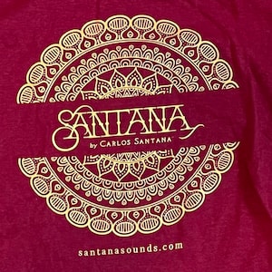 Santana Sounds Headphones Earbuds + Speakers T Shirt Size XL