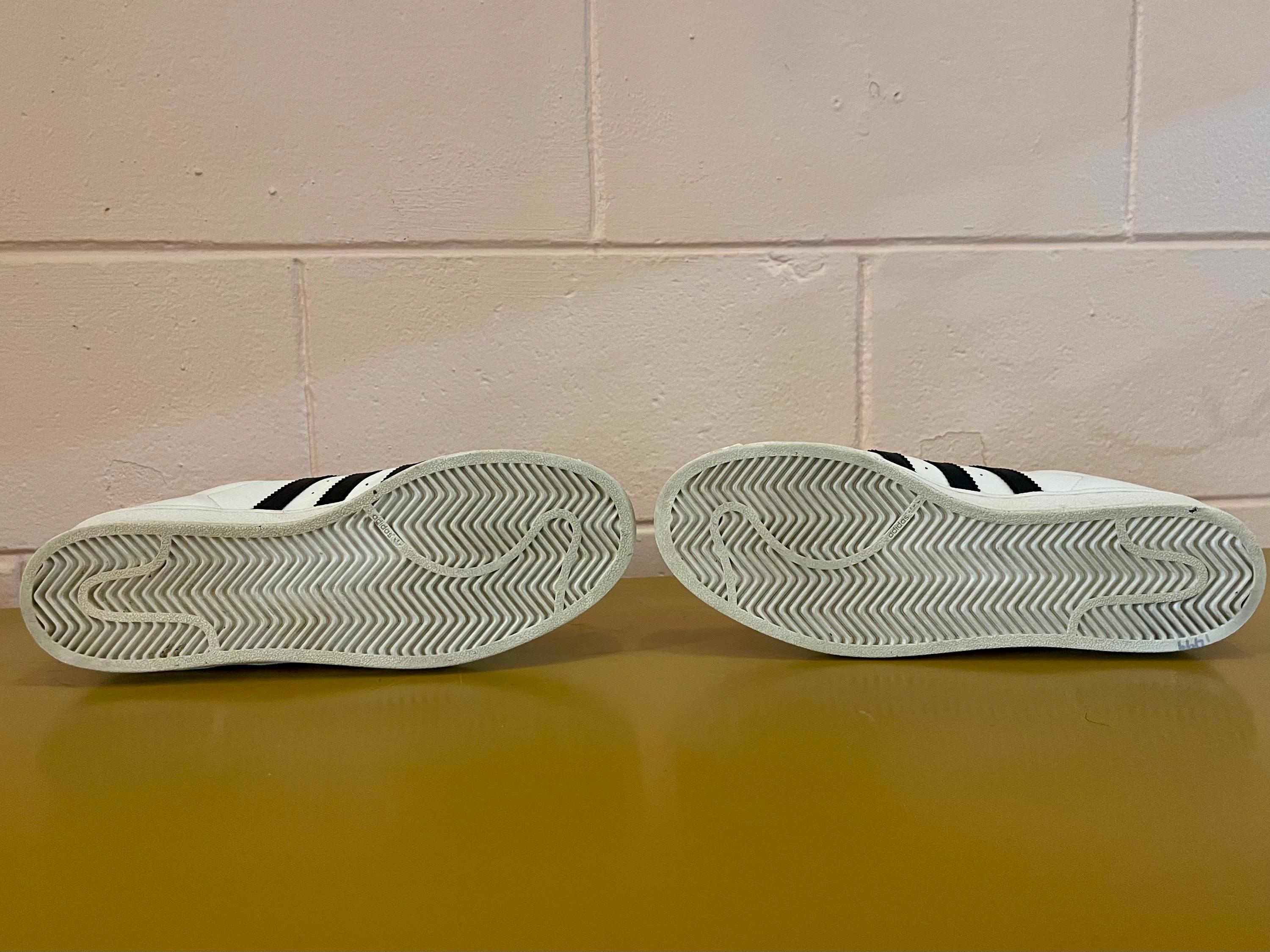 Adidas Superstar Low Top Shoes, Men's Size 10, Cloud White - Etsy