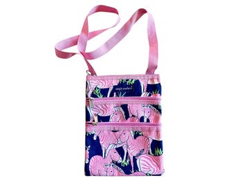 Simply Southern Pink Zebra Crossbody Bag