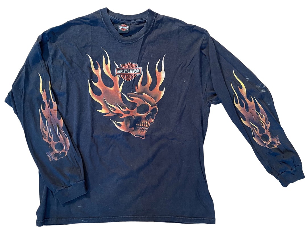【MADE WORN】 Harley Tee(90s Fit) Vintage Harley-Davidson Made In Milwaukee Graphic T-Shirt Size XXL