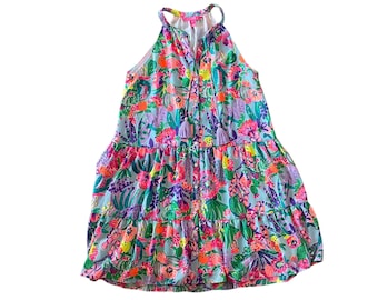 Lilly Pulitzer Carolane Lileeze Halter Swing Dress Size Medium