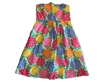 Vintage Lilly Pulitzer Wyatt Floral Printed Strapless Dress Minnie Zinny Size 4
