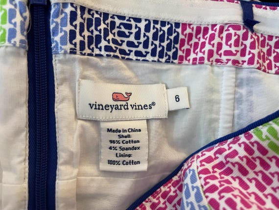 Vineyard Vines Patchwork Whale Print Strapless Co… - image 7
